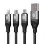Nillkin Swift Pro 3-in-1 high quality cable (MicroUSB + Type-C + Lightning port) order from official NILLKIN store